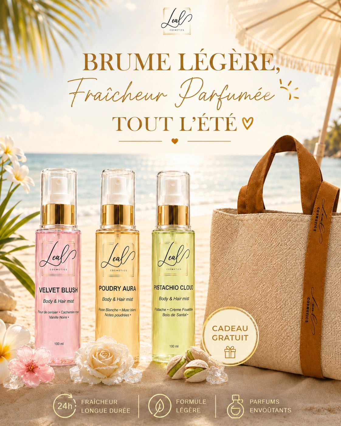 3 Brumes Leal + Sac Leal Offert - Promo d&