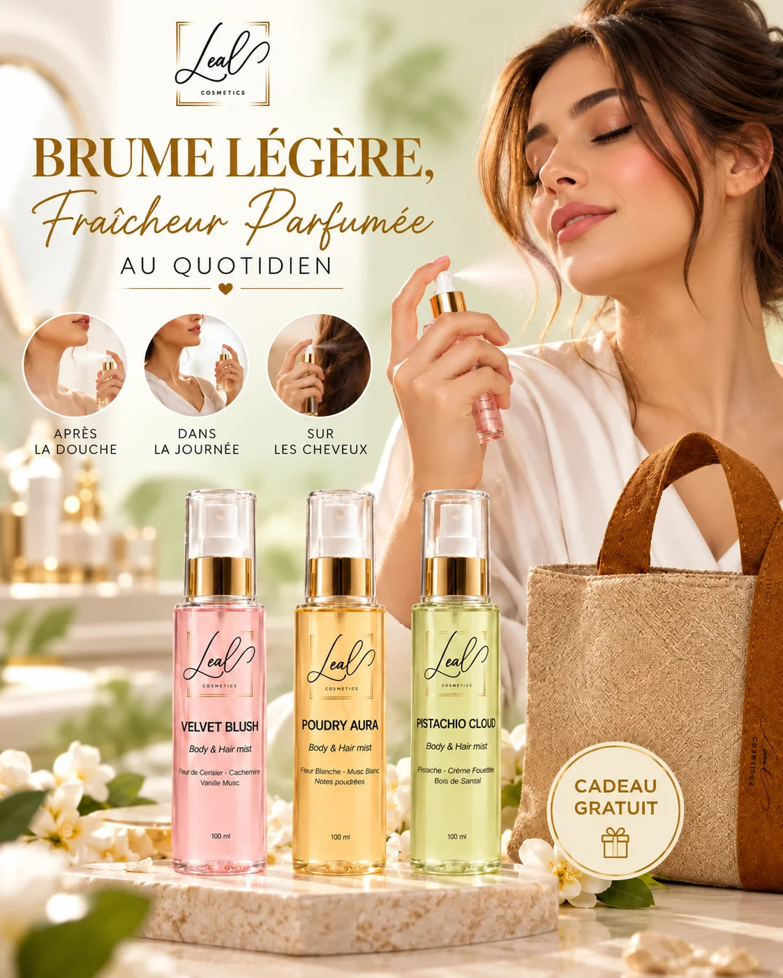 3 Brumes Leal + Sac Leal Offert - Promo