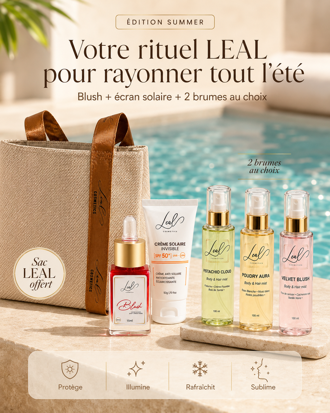 Pack Essentiel Summer avec 2 Brume au Choix + Sac Offert