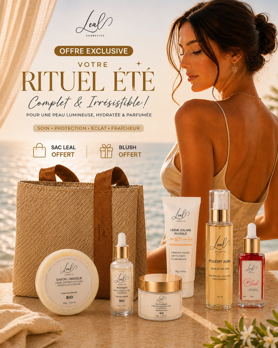 Gamme Leal Complète avec Blush et sac offert - PROMO D&