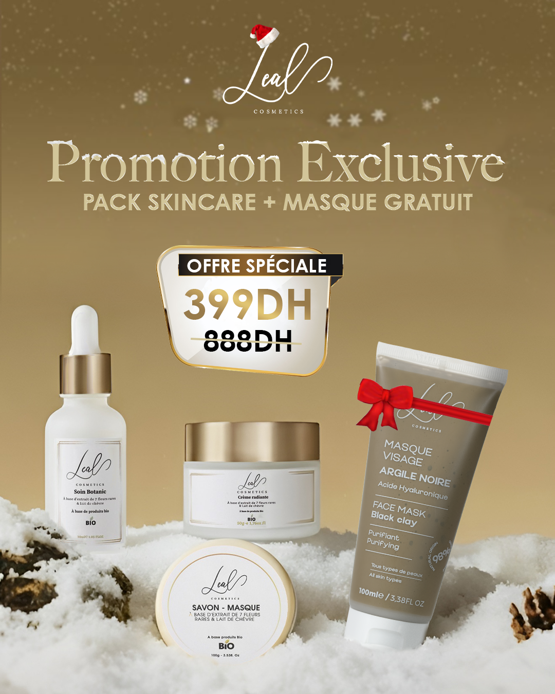 Pack Rituel + Masque à l’Argile Gratuit - Promo Christmas